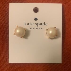 Kate Spade Gold and Pearl Earrings